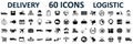 Set logistics icons, delivery, shipping signs Ã¢â¬â vector